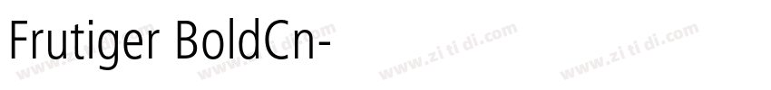 Frutiger BoldCn字体转换